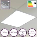 LED Ceiling Tiles 30W Backlit Suspended Office Tile Set of 3 595x595mm CLEARANCE