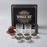 Whisky Smoker Kit Cocktail Infuser Set with Glasses Wood Chips Gift Box Ice Mold