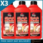 3 x DRAIN & SINK UNBLOCKER LIQUID 1L FAST ACTING CLEANER FOR CLEARING BLOCKAGES
