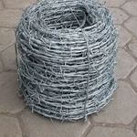 Galvanized Barbed Wire Roll Hot-Dipped Security Fence Protecting Mesh Barbs 200m