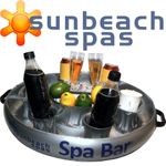 COMPACT SPA BAR - Inflatable Floating Hot Tub Spas Snack & Drink Tray Round