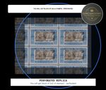 REPLICA of 4-block Mexico - 1921 10C - Inverted cent