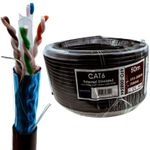 External SHIELDED CAT6 Outdoor Use COPPER Ethernet Cable FTP Reel  50m