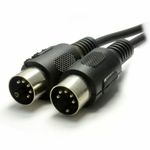 MIDI 5 Pin DIN Plug to 5 Pin DIN Plug Cable Lead 1m/2m/3m/5m/6m PC to Keyboard