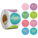 Colorful Thank You Stickers Self Adhesive Label for Business Packaging Envelopes