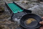 30” Gold Prospecting Sluice Box 6 inch Vortex Mat Traps Fine Flour Gold Recovery