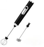 Rechargeable Electric Milk Coffee Frother Whisk Egg Beater Handheld Frappe Mixer