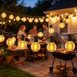 400FT Outdoor String Lights with 200LED G40 Bulbs Festoon IP44 Garden 120M DECOR
