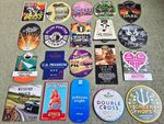 JOB LOT OF TWENTY REAL ALE BEER PUMP CLIP BADGES