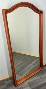 Vintage French Wall Mirror with Curved Frame Wall Decor LOT 4378