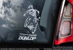 Michael Dunlop - Car Window Sticker - Isle of Man TT Moto GP Motorbike Sign TYP1
