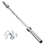 7ft  Olympic Bar Straight Barbell Free Collars/Fitness/Gym Weightlifting 2" 20kg