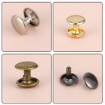 Double Cap Rivets Studs Leather Craft for DIY Bag Rapid Repair 5 Colors