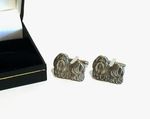 Shih Tzu Pewter Cufflinks Men's Gift Boxed Vet Pet Dog Christmas Wedding Gift