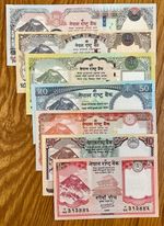 🔥 "NEW" Complete Set of 7 Nepal 5 -1000 Rupee Currency Notes Mt Everest NEW UNC