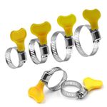 5Butterfly Wing Spade Clips W4 Stainless Steel Jubilee Type 8mm bandwidth Clamps