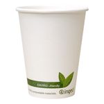 4/8/12/16oz Paper Cups For Hot Drinks White Biodegradable With Lids - Ingeo Cups