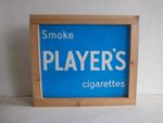 Vintage Players cigarettes lightbox sign