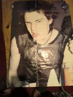 Original Poster from Sid Sings Sid Vicious Album Vintage Punk Sex Pistols