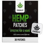 StrongLife Hemp Patches - 30 Hemp Oil Patches - 70mg Per Patch 2100mg in total