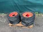 4x Bobcat Solid Wheel Tyre £300+vat Skidsteer Loader 30x10-16 (T4) 8 Stud