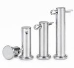 8mm 10mm Clevis Pin 304 Stainless Steel A2 Hinge Pin Rigging Pin Size L=12-150mm