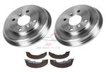FORD FIESTA MK7 1.0 1.25 1.4 1.6 & TDCi 2008-2017 REAR 2 BRAKE DRUMS & SHOES SET