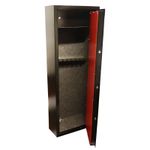 8 GUN CABINET WITH BUILT IN AMMUNITION SAFE SHOTGUN VAULT LOCKING BRAND NEW
