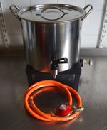 11 Litre Stainless Steel - Tea Urn With Tap & LPG Camping Gas Ring  - Not Burco