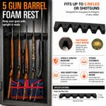 Foam Gun Rack for Storage Safe Rifles and Shotgun Buffalo Brattonsound Infac🇬🇧