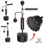 MAXSTRENGTH Freestanding Punch Bag Speedball Boxing Bar Adjustable Gym Trainer