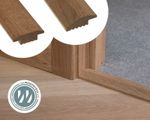 Solid Oak Wood Carpet Door Bars, Threshold Strips, Flooring Profiles -890mm Long