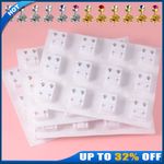 12 Pairs Sterile Gem Earrings Ear Studs Stud Piercing Tools Jewelry