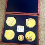 Elizabeth II 1952 Commemorative Coin Set, Presentation Box & Certificate