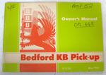 BEDFORD KB Pickup Commercial Handbook 1980 #TS1220