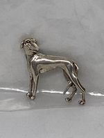 STERLING SILVER Super Sweet RHODESIAN RIDGEBACK DOG Pendant Brooch Pin