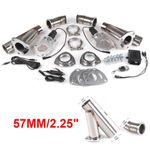 2×2.25" inch 57mm Electric Valve Y Pipe  Valve Double Pipe
