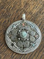Tibetan Filigree Mandala Pendant Silver 925