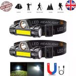 9900000LM Super Powerful LED Zoomable Headlamp Rechargeable Head Torch Headlight