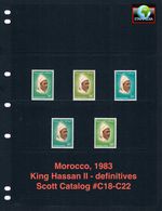 $6.55 Scott Value - 1983 MOROCCO King Hassan definitives scarcer CV MNH NH UMM