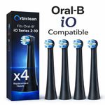 Replacement Toothbrush Heads for Oral B iO 2/3/4/5/6/7/8/9/10 Series Pack of 4