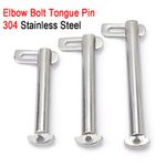 304 A2 Stainless Steel Marine Toggle Pins Elbow Bolt Tongue Pin M8 M10 M12 M14