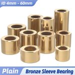 Self-Lubricating Plain Bushing Sleeve Bearing Sintered Bronze ID 4mm - 60mm