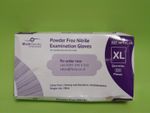 MediHands Nitrile Gloves Examination Gloves Blue, Powder Free XL 100 Count