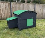LARGE PLASTIC CHICKEN COOP (FOR 4 CHICKENS) & POULTRY HOUSE RABBIT HUTCH UK MADE