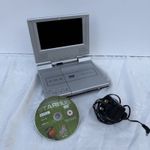Wharfedale WDP-137 7” Portable DVD Player With Charger Tested Working Silver