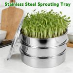 Stainless Steel Sprouting Kit Round Sprouter Maker Sprouting Tray 3 tiers CATS