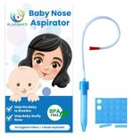 Baby Nasal Aspirator Mucus Sucker 24 Hygiene Filters Nose Cleaner PLUSQMED Safe