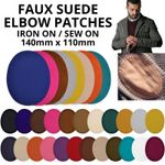 Elbow Patch Faux Suede Iron on / Sew on ✅ for Knees, Repair, Jacket, Jumper