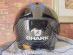 Gregorio Lavilla Shark Helmet Spartan Carbon Fiber Helmet Size M